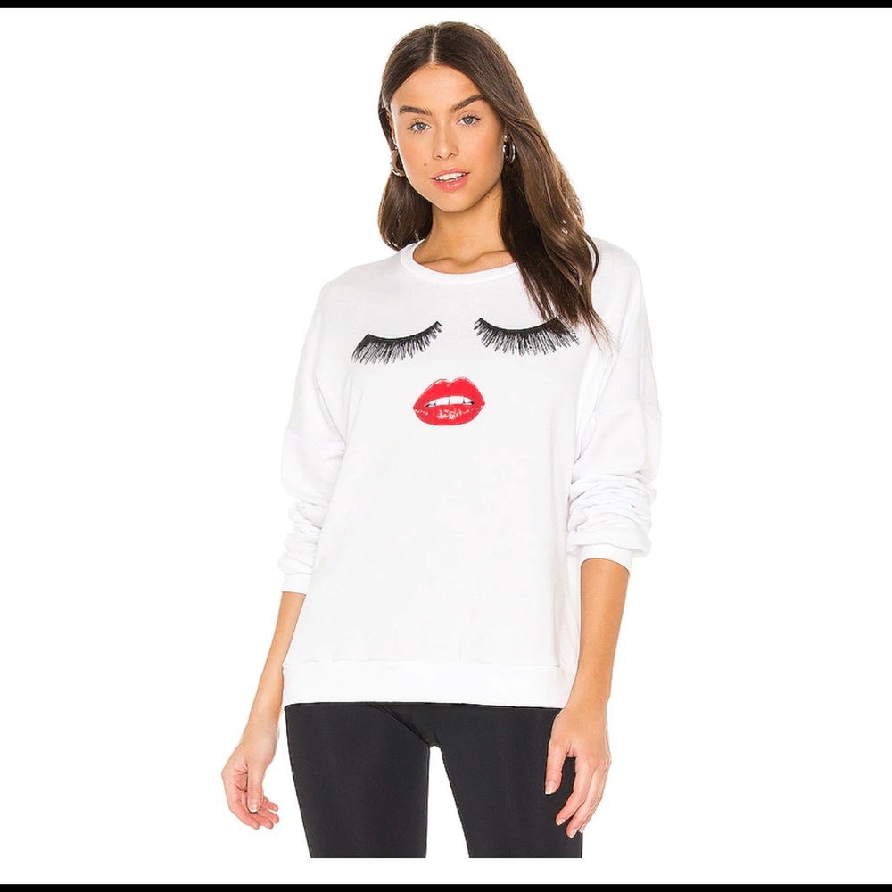 Sierra White Glam Sweatshirt in White
Lauren Moshi